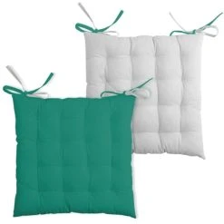 Stof Coussin De Chaise 2 Faces émeraude 40x40 -Maisons Du Monde Boutique coussin de chaise 2 faces emeraude 40x40 3