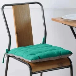 Stof Coussin De Chaise 2 Faces émeraude 40x40 -Maisons Du Monde Boutique coussin de chaise 2 faces emeraude 40x40 4