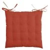 Stof Coussin De Chaise 2 Faces Terracotta Lin 40x40