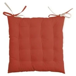 Stof Coussin De Chaise 2 Faces émeraude 40x40 -Maisons Du Monde Boutique coussin de chaise 2 faces terracotta lin 40x40 biface 1