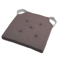 Stof Coussin De Chaise Attaches Scratchs Gris Et écru 38x38 -Maisons Du Monde Boutique coussin de chaise attaches scratchs gris et ecru 38x38 scratchs