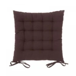 Wadiga Coussin De Chaise Carré Marron - 40x40x7cm -Maisons Du Monde Boutique coussin de chaise carre marron chocolat 40x40x7cm
