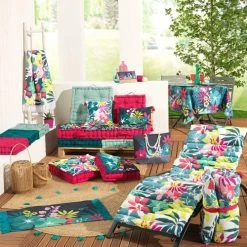 Douceur D'Intérieur Coussin De Sol 60x60x10 Cm Coton /uni -Maisons Du Monde Boutique coussin de sol 60x60x10 cm coton uni 3