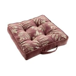Douceur D'Intérieur Coussin De Sol Aspect Velours Métallisé Rose 40x40cm