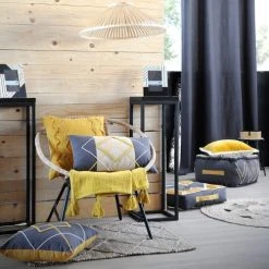 Stof Coussin De Sol Avec Poignée Coton 45x45 -Maisons Du Monde Boutique coussin de sol avec poignee coton 45x45 2