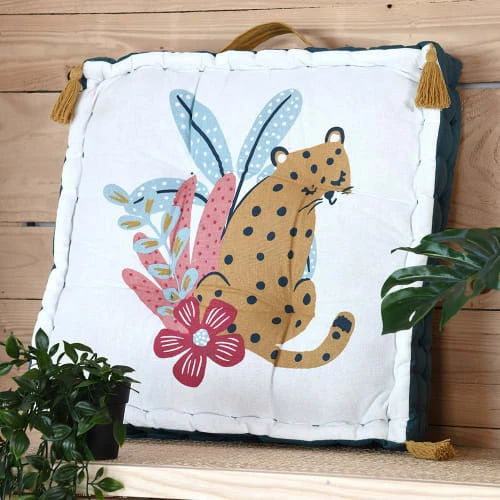 Lovely Casa Coussin De Sol Coton 45x45cm 4 Lovely Casa Coussin De Sol Coton 45x45cm – Image 2