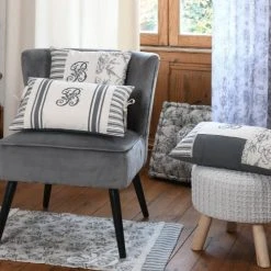 Stof Coussin De Sol En Coton écru 45x45cm -Maisons Du Monde Boutique coussin de sol en coton ecru 45x45cm 1