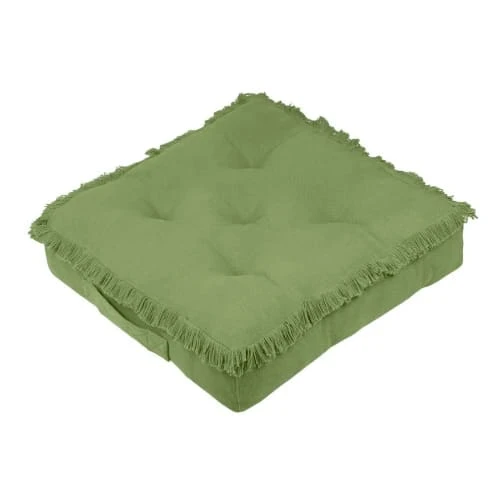 Stof Coussin De Sol En Coton Vert 45x45 3 Stof Coussin De Sol En Coton Vert 45x45