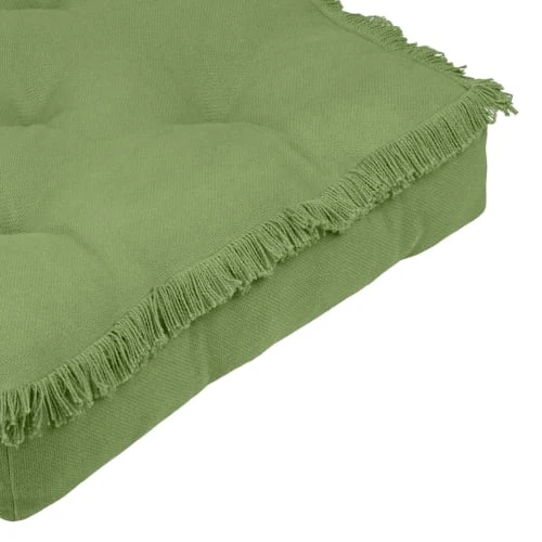 Stof Coussin De Sol En Coton Vert 45x45 4 Stof Coussin De Sol En Coton Vert 45x45 – Image 2