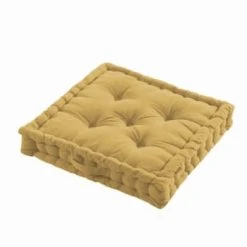 TODAY Coussin De Sol En Gaze De Coton Rose 40x40 Cm -Maisons Du Monde Boutique coussin de sol en gaze de coton jaune 40x40 cm indian flowers
