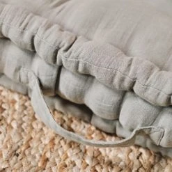 TODAY Coussin De Sol En Gaze De Coton Vert 40x40 Cm 9 TODAY Coussin De Sol En Gaze De Coton Vert 40x40 Cm -Maisons Du Monde Boutique coussin de sol en gaze de coton vert 40x40 cm 1