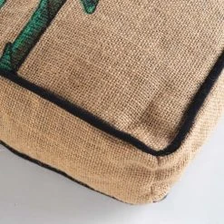 Douceur D'Intérieur Coussin De Sol En Toile De Jute Jute Naturel 40x40cm -Maisons Du Monde Boutique coussin de sol en toile de jute jute naturel 40x40cm 2