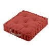 Stof Coussin De Sol épais En Coton Terracotta 45x45 -Maisons Du Monde Boutique coussin de sol epais en coton terracotta 45x45 1