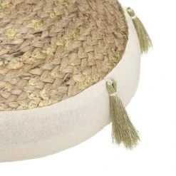 Home Maison Coussin De Sol Jute D38cm -Maisons Du Monde Boutique coussin de sol jute d38cm 2