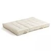 Oviala Coussin De Sol Matelassé En Polyester écru 120x80 -Maisons Du Monde Boutique coussin de sol matelasse en polyester ecru 120x80 1