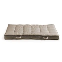 Oviala Coussin De Sol Matelassé En Polyester Taupe 120x80 -Maisons Du Monde Boutique coussin de sol matelasse en polyester taupe 120x80 5