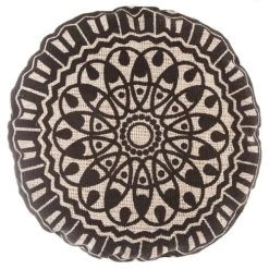 Decoratie Coussin De Sol Nomade Noir D50cm