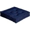 Home Maison Coussin De Sol Uni En Pur Coton Bleu Marine 50 X 50 -Maisons Du Monde Boutique coussin de sol uni en pur coton bleu marine 50 x 50