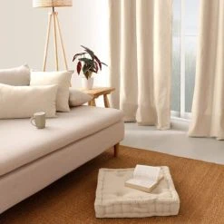 Home Maison Coussin De Sol Uni En Pur Coton Ecru 50 X 50 -Maisons Du Monde Boutique coussin de sol uni en pur coton ecru 50 x 50 7