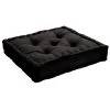 Home Maison Coussin De Sol Uni En Pur Coton Noir 50 X 50 -Maisons Du Monde Boutique coussin de sol uni en pur coton noir 50 x 50