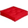 Home Maison Coussin De Sol Uni En Pur Coton Rouge 50 X 50 -Maisons Du Monde Boutique coussin de sol uni en pur coton rouge 50 x 50