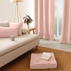 Home Maison Coussin De Sol Uni En Pur Coton Vieux Rose 50 X 50 -Maisons Du Monde Boutique coussin de sol uni en pur coton vieux rose 50 x 50 2