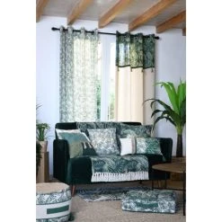 Lovely Casa Coussin De Sol Vert Coton 45x45cm -Maisons Du Monde Boutique coussin de sol vert coton 45x45cm 3