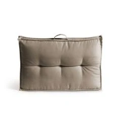 Oviala Coussin Dossier Matelassé Polyester Taupe 60x40