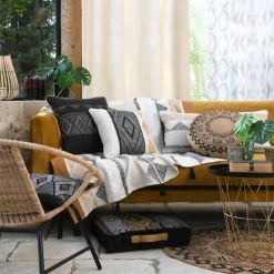 Stof Coussin Pouf De Sol 44x44cm -Maisons Du Monde Boutique coussin pouf de sol 44x44cm 2