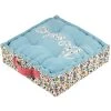 Stof Coussin Pouf De Sol Bleu 44x44cm -Maisons Du Monde Boutique coussin pouf de sol bleu 44x44cm