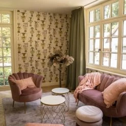 Bazar Bizar Couverture En Coton Rose 170x130 -Maisons Du Monde Boutique couverture en coton rose 170x130 3