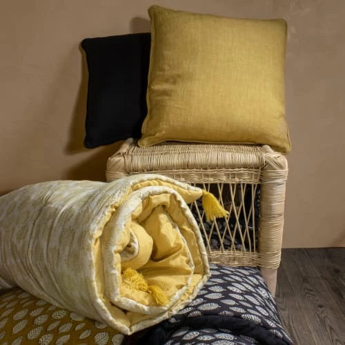 Now’s Home Couvre Canapé En Coton Camel L195cm 7 Now’s Home Couvre Canapé En Coton Camel L195cm – Image 5