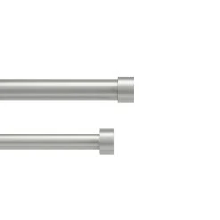 Umbra Double Tringle Ă Rideau Fixations Ext.167 Ă 305cm Nickel D25mm