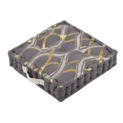 Stof Épais Coussin De Sol Gris 45x45cm