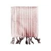 TODAY Fouta Imprimé Rayures En Coton Rouge 100x190 Cm