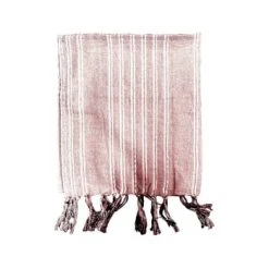 TODAY Fouta Imprimé Rayures En Coton Rouge 100x190 Cm -Maisons Du Monde Boutique fouta imprime rayures en coton rouge 100x190 cm desert chik