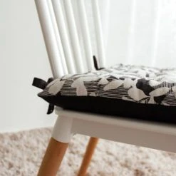 Decostars Galette De Chaise Ambiance Nature Coton Gris Foncé 38 X 38 -Maisons Du Monde Boutique galette de chaise ambiance nature coton gris fonce 38 x 38 2