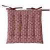 Home Maison Galette De Chaise Au Style Baroque Coton Lie De Vin 38 X 38