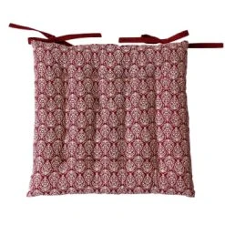 Home Maison Galette De Chaise Au Style Baroque Coton Lie De Vin 38 X 38 -Maisons Du Monde Boutique galette de chaise au style baroque coton lie de vin 38 x 38 4