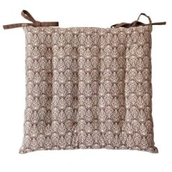 Home Maison Galette De Chaise Au Style Baroque Coton Lie De Vin 38 X 38 -Maisons Du Monde Boutique galette de chaise au style baroque coton vison 38 x 38