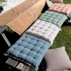 Dutch Decor Galette De Chaise Bleu En Coton 40x40 Cm Uni -Maisons Du Monde Boutique galette de chaise bleu en coton 40x40 cm uni 8