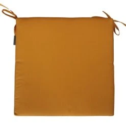 Home Maison Galette De Chaise Carré En Fibre Synthétique Orange 40x40 -Maisons Du Monde Boutique galette de chaise carre en fibre synthetique jaune 40x40 juan les pins