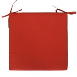 Home Maison Galette De Chaise Carré En Fibre Synthétique Orange 40x40