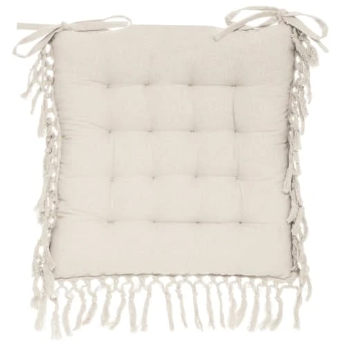 Home Maison Galette De Chaise En Macramé Coton Ivoire 40 X 40 3 Home Maison Galette De Chaise En Macramé Coton Ivoire 40 X 40