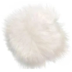 Maison Thuret Galette De Chaise En Peau De Mouton Islandais Blanc 37 X 37 Cm