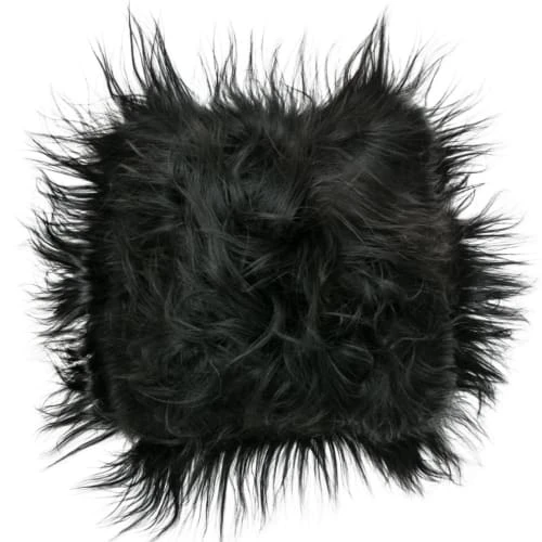 Maison Thuret Galette De Chaise En Peau De Mouton Islandais Noir 37 X 37 Cm 3 Maison Thuret Galette De Chaise En Peau De Mouton Islandais Noir 37 X 37 Cm