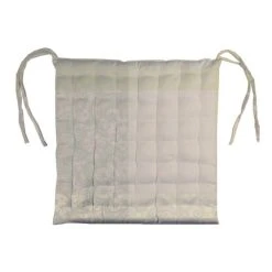 Garnier-Thiebaut Galette De Chaise Enduit Imperméable Beige 38X38