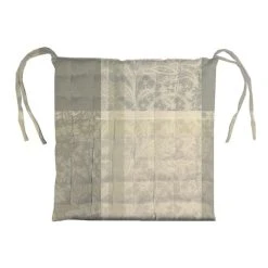 Garnier-Thiebaut Galette De Chaise Enduit Imperméable Beige 38X38 -Maisons Du Monde Boutique galette de chaise enduit impermeable beige 38x38 4