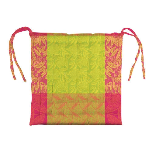 Garnier-Thiebaut Galette De Chaise Enduit Imperméable Multicolore 38X38 3 Garnier-Thiebaut Galette De Chaise Enduit Imperméable Multicolore 38X38