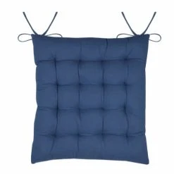 Home Maison Galette De Chaise Esprit Bord De Mer Coton Marine 40 X 40 -Maisons Du Monde Boutique galette de chaise esprit bord de mer coton marine 40 x 40 2